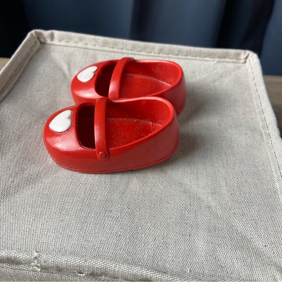 18" Our Generation Doll Shoes Red with White Hearts Fits American Girl Dolls - Picture 2 of 4